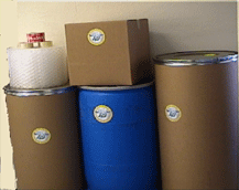 Barrels and boxes prepared by Fair Deal